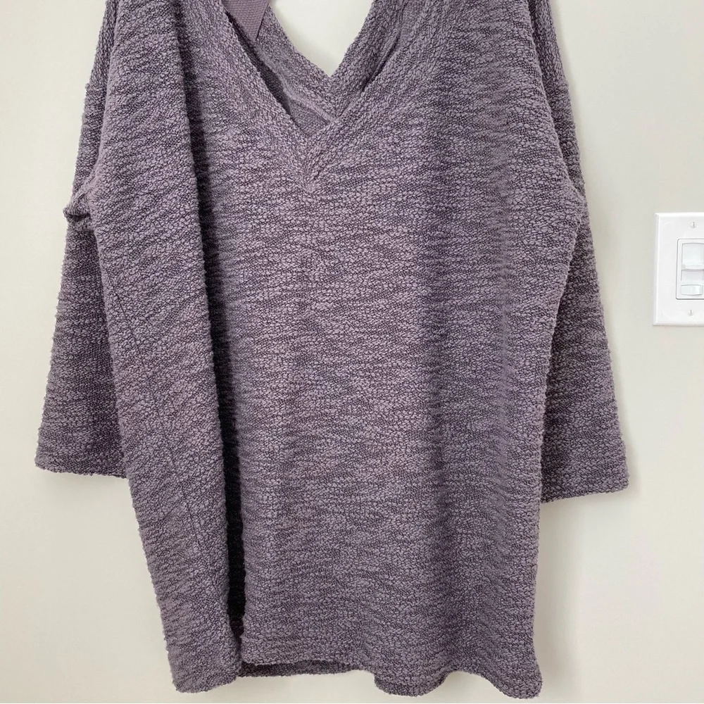 Free People FP Beach Oversized Sweater Tunic Brown-ish Gray Blend M/L